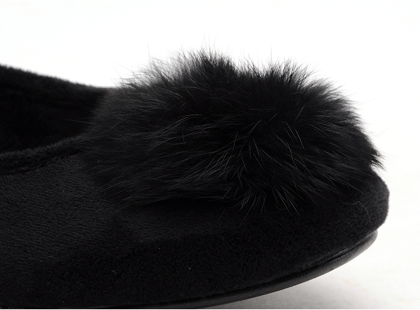 La maison de l espadrille chaussons femme 6056 6 noir