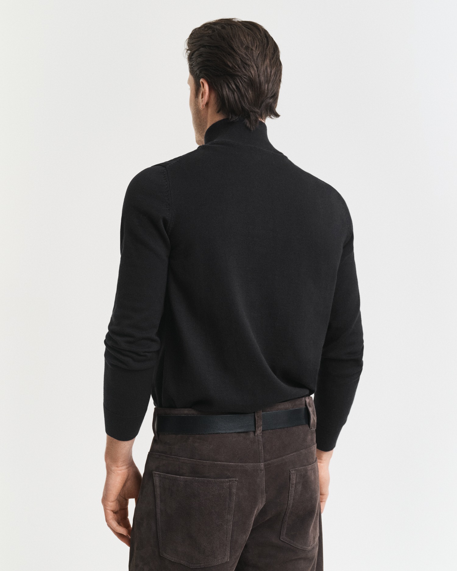 Gant Troyer »CLASSIC COTTON HALF ZIP« mit gerippten Details