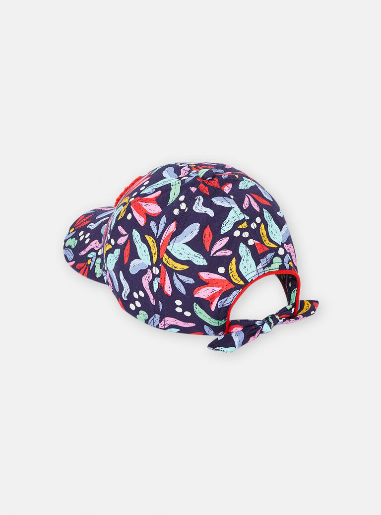 Casquette imprimé fleurs pour fille