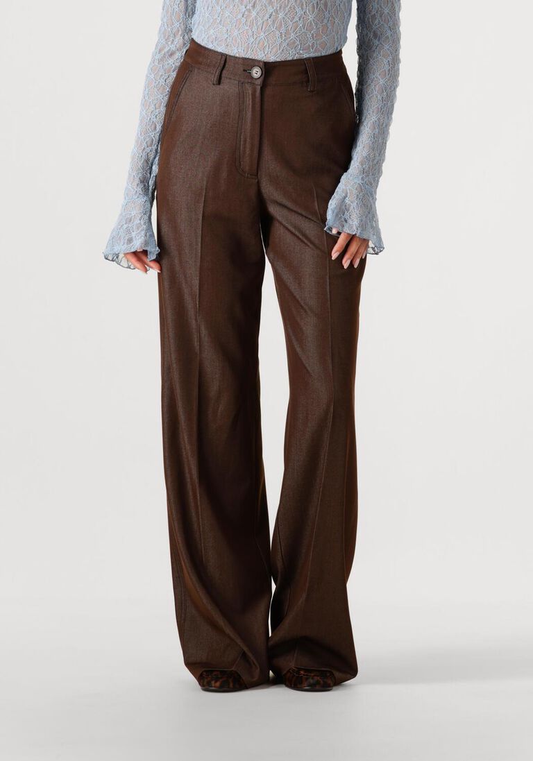 bruine co'couture wijde broek terrycc denim ll pant