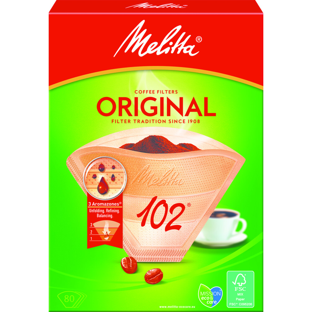 Melitta Filters 102 Bruin80 stuks