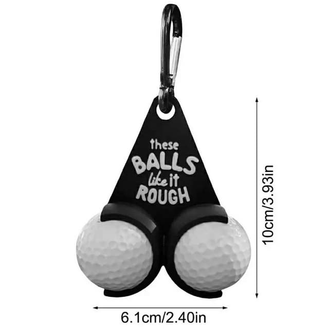 Golfboldholder Sjove bogstaver Dobbelte golfbolde Golfgave