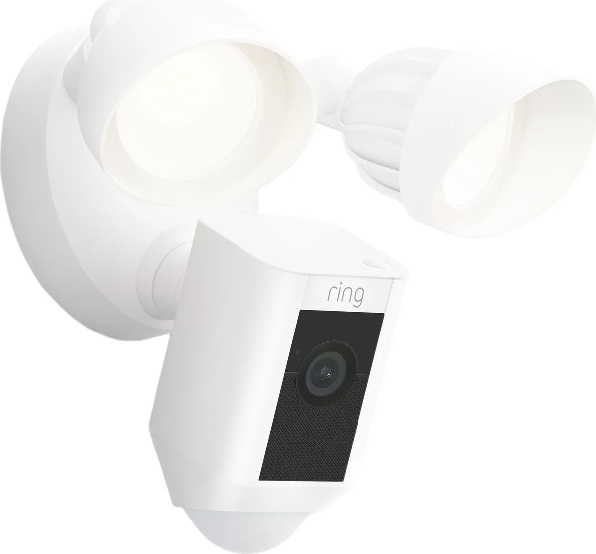 Ring Floodlight Cam Wired Plus Blanc Caméra de surveillance