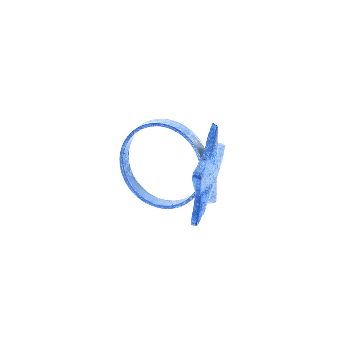 Rond de serviette étoile bleu Surprise Partie !