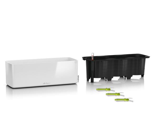 LECHUZA® CUBE Glossy Triple, All-in-One Set,