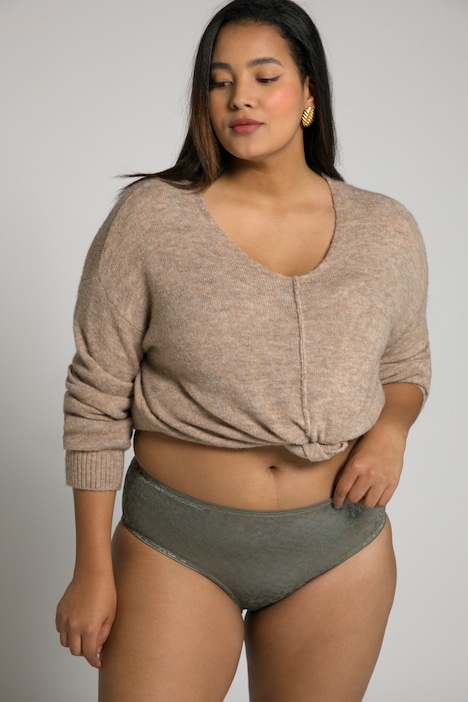 Slip, Blüten-Jacquard, Stretchkomfort