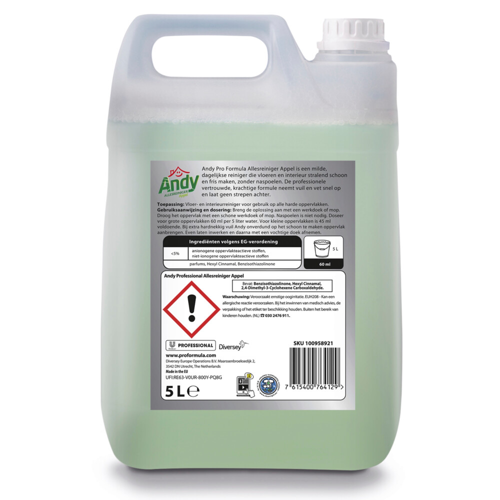 Andy Professional Allesreiniger Appel Pro Formula5 liter