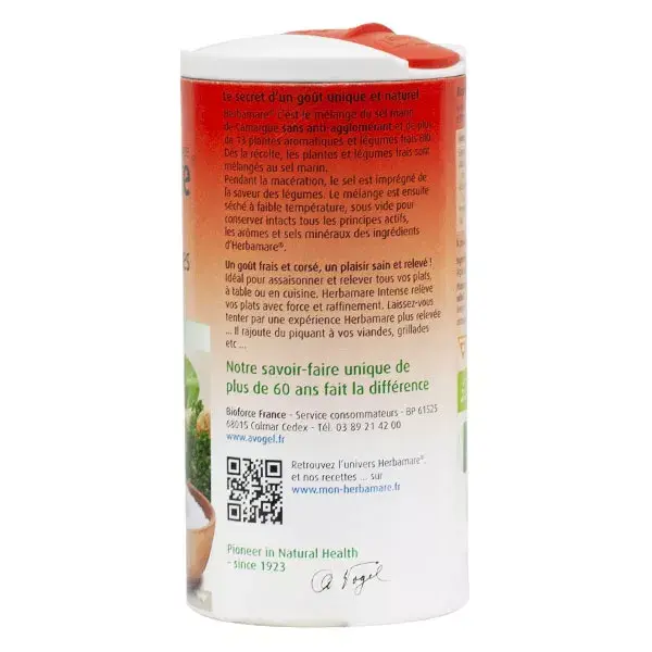 Sal marinho intenso A.Vogel Herbamare com plantas e vegetais frescos orgânicos 250g