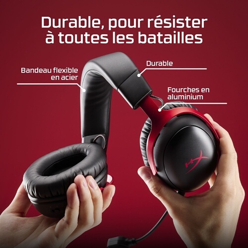 Casque PC Hyper X Cloud III S Wireless Black-Red Gaming Headset
