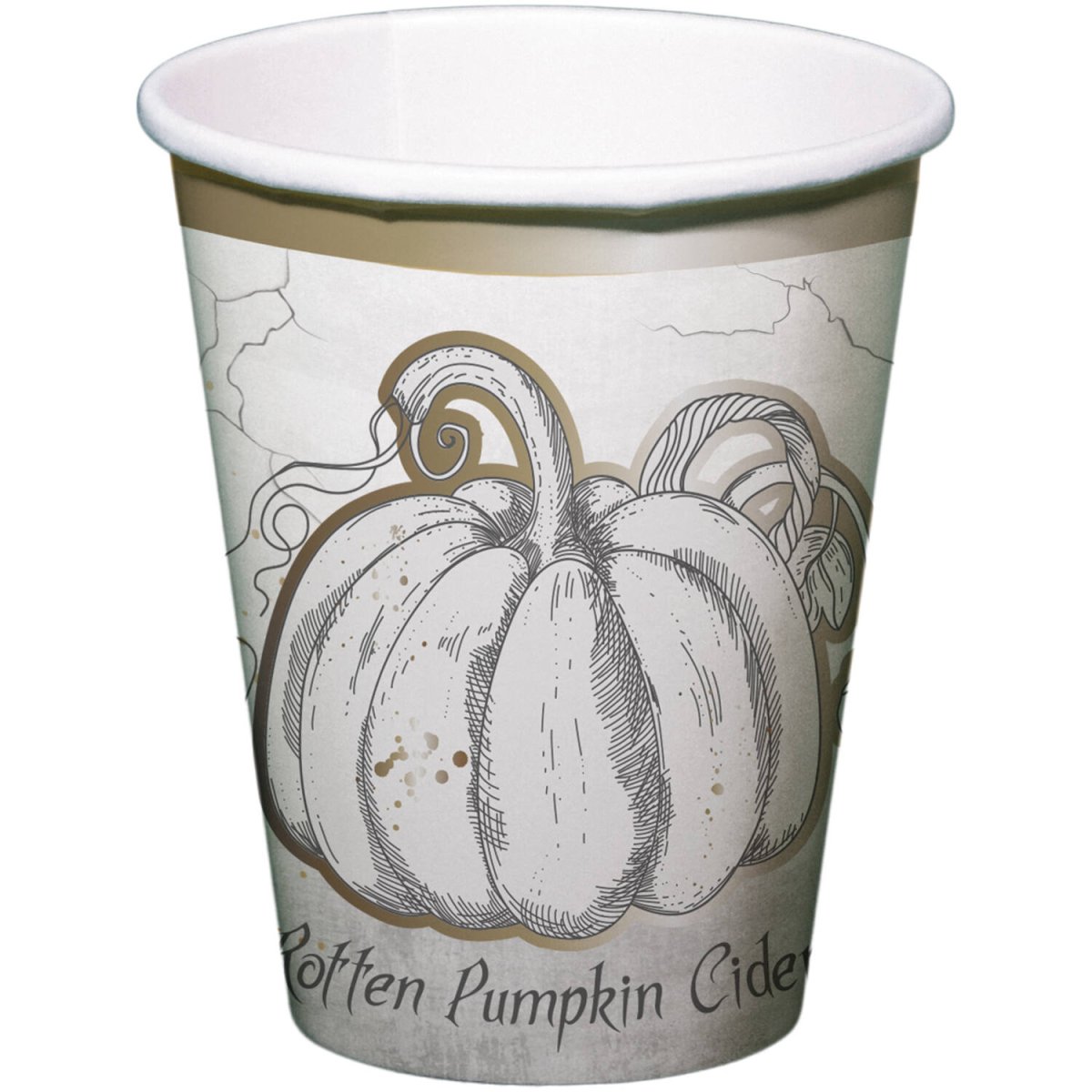Halloween Bekers Pompoen 250ml 8st