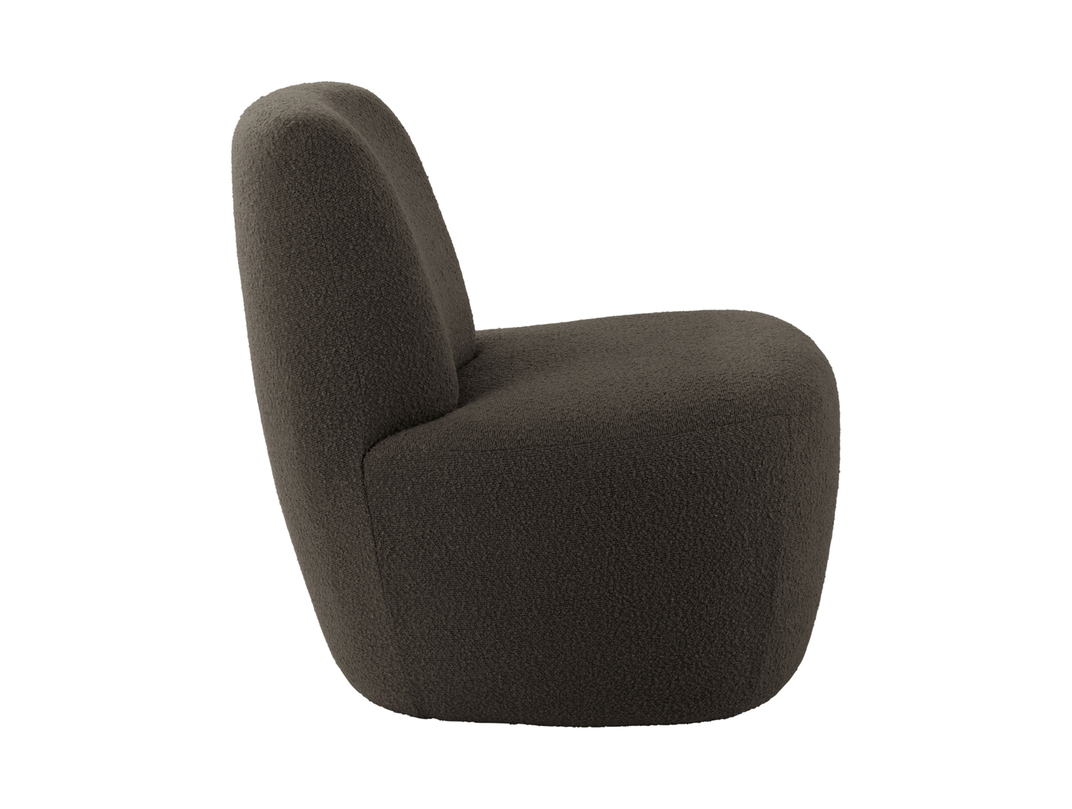 Chair Ada bouclé taupe green