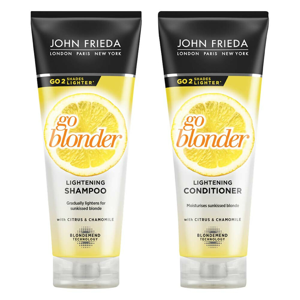John Frieda Sheer Blonde Go Blonder - Shampoo 1x 250 ml & Conditioner 1x 250 ml - Pakket