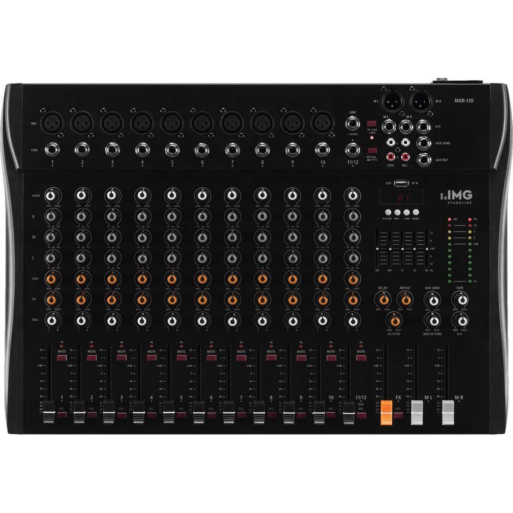 IMG Stageline MXR-120 analoog mengpaneel met USB