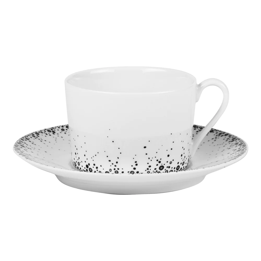 Tasses à thé et sa sous-tasse Boréalis gris 22 cl (lot de 6) Table pas