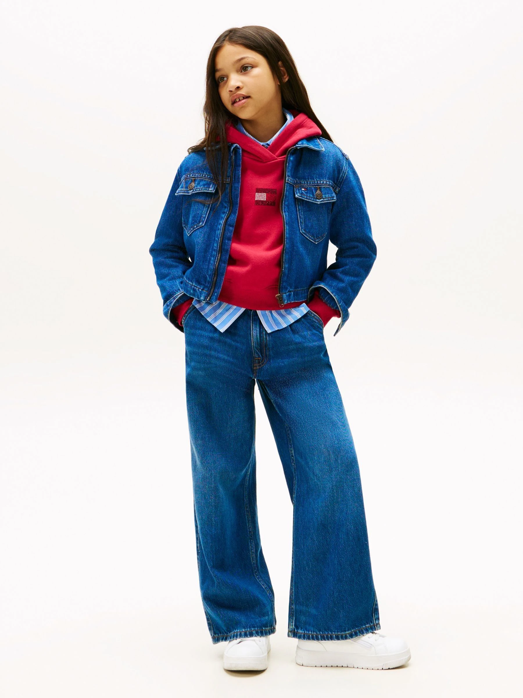 Tommy Hilfiger Mabel High Rise Pleated Wide Leg Jeans