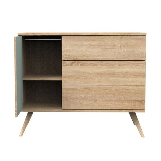 Seventies Commode   Chêne doré Sauge        de               Sauthon Baby's Sweet Home