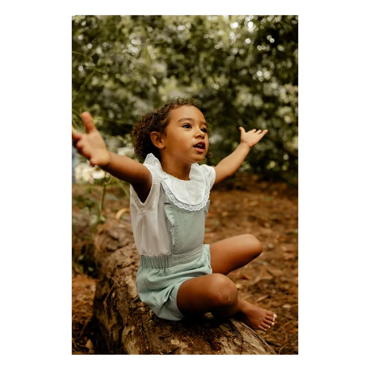 Lililotte Exclusivité Lililotte x Smallable - Combishort Margaret | Vert Eucalyptus