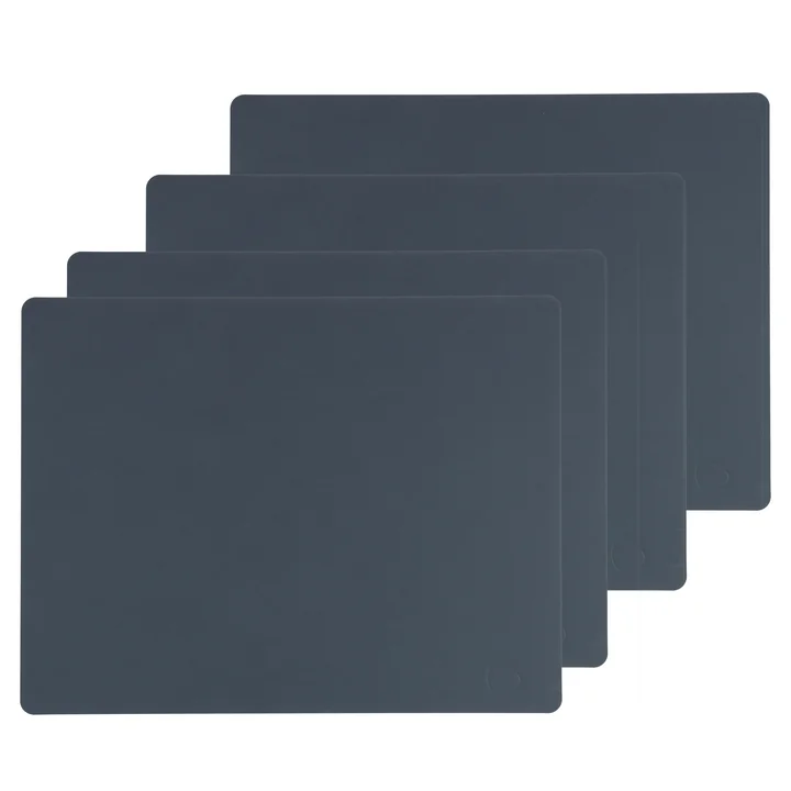 Lind DNA - Tischset Square L, 35 x 45 cm, Nupo dunkelblau (4er-Set)