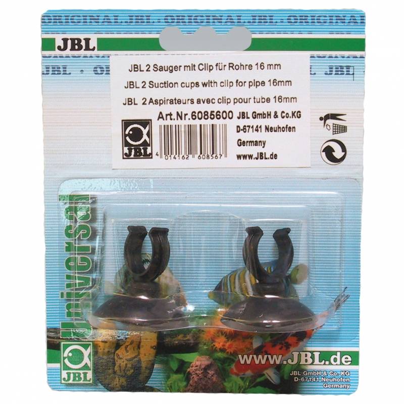 JBL Zuignap Met Klem 16 mm 2 stuks