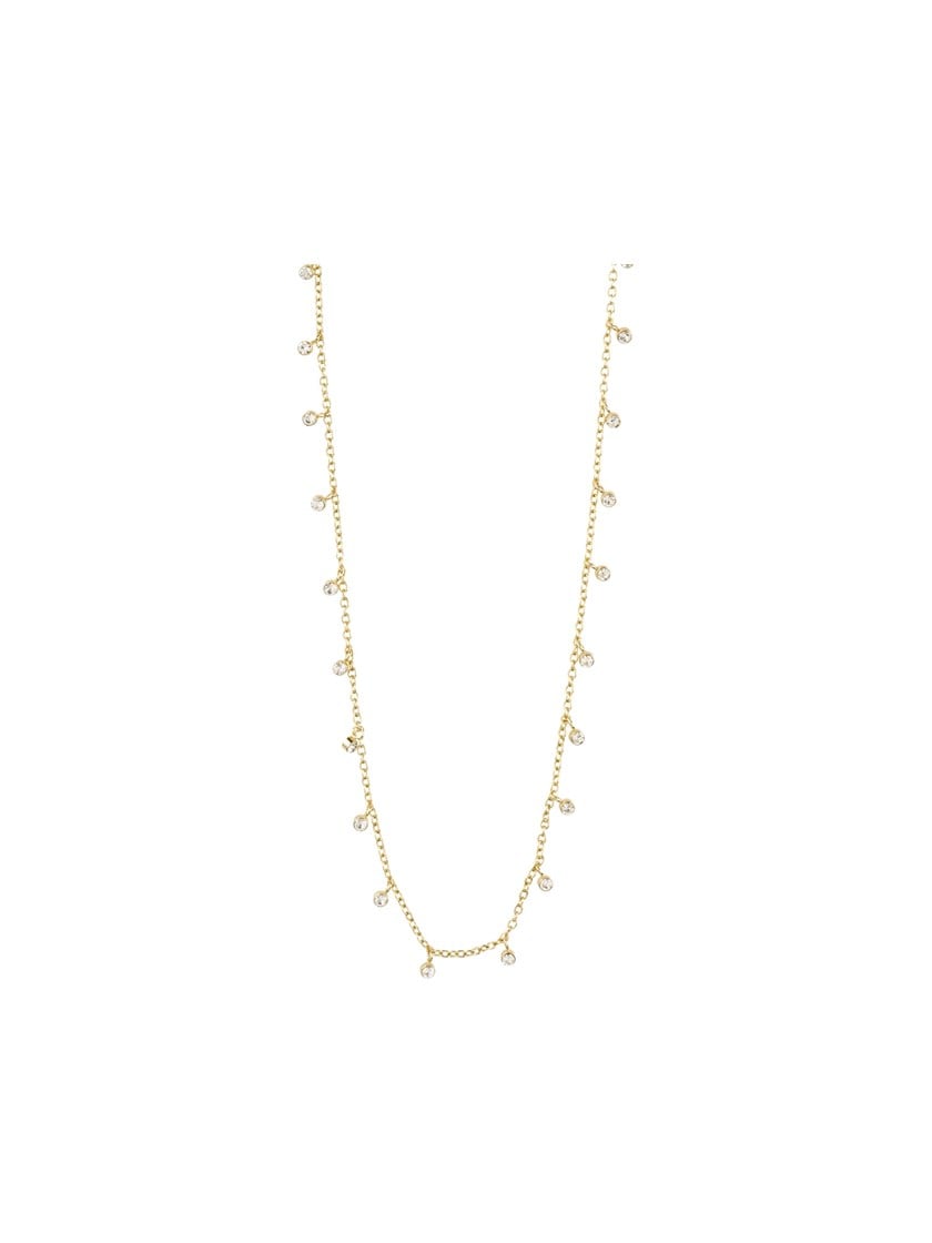 Maja Crystal Multi Drops Neckl Old Gold