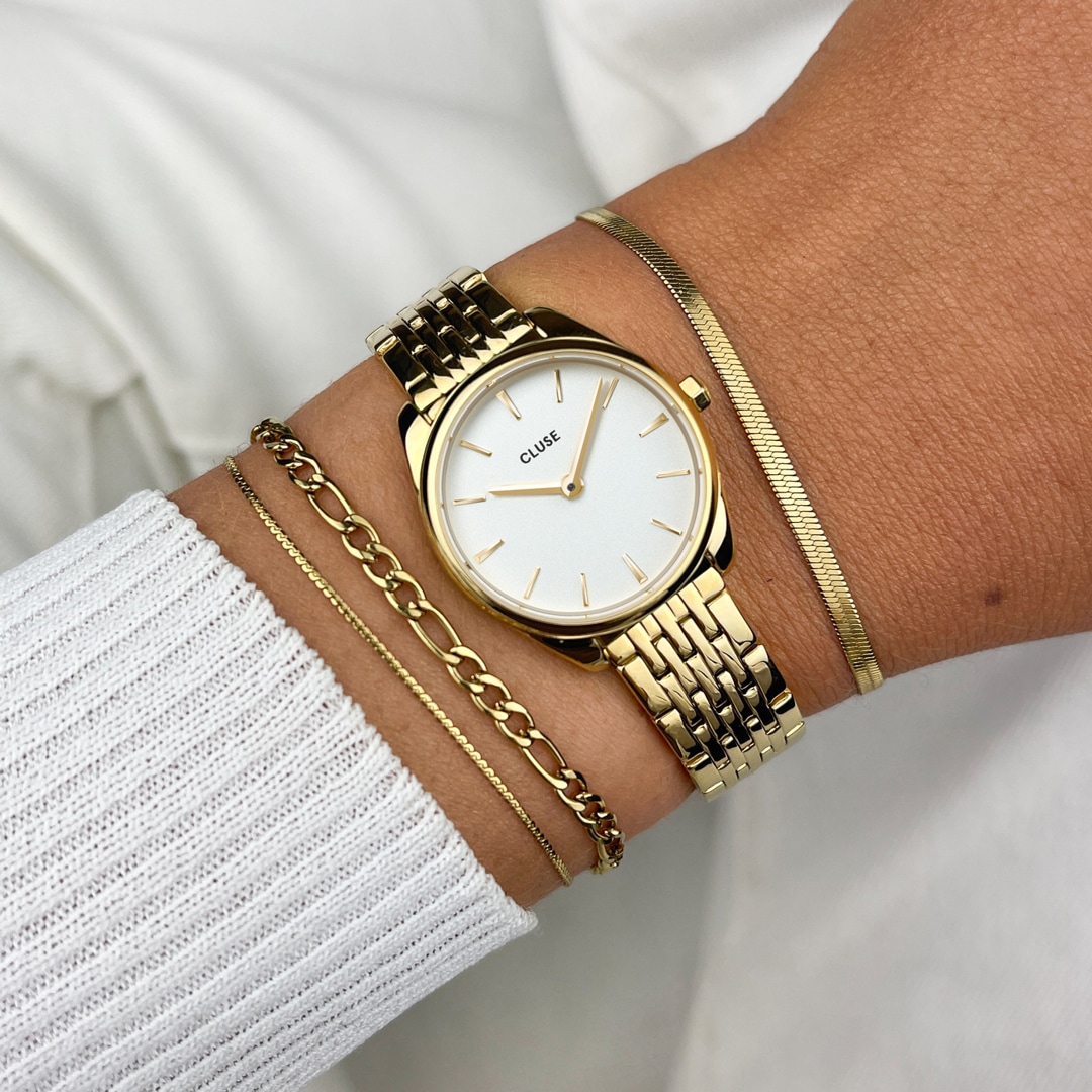 Cluse Féroce Mini Gold / White