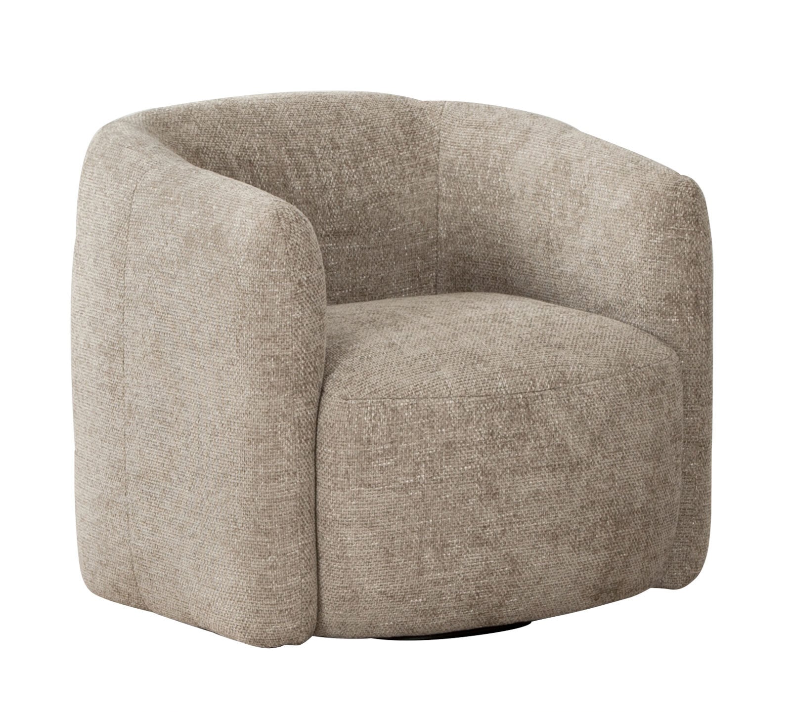 Drehsessel Alken 87x77x87 cm Beige/Braun