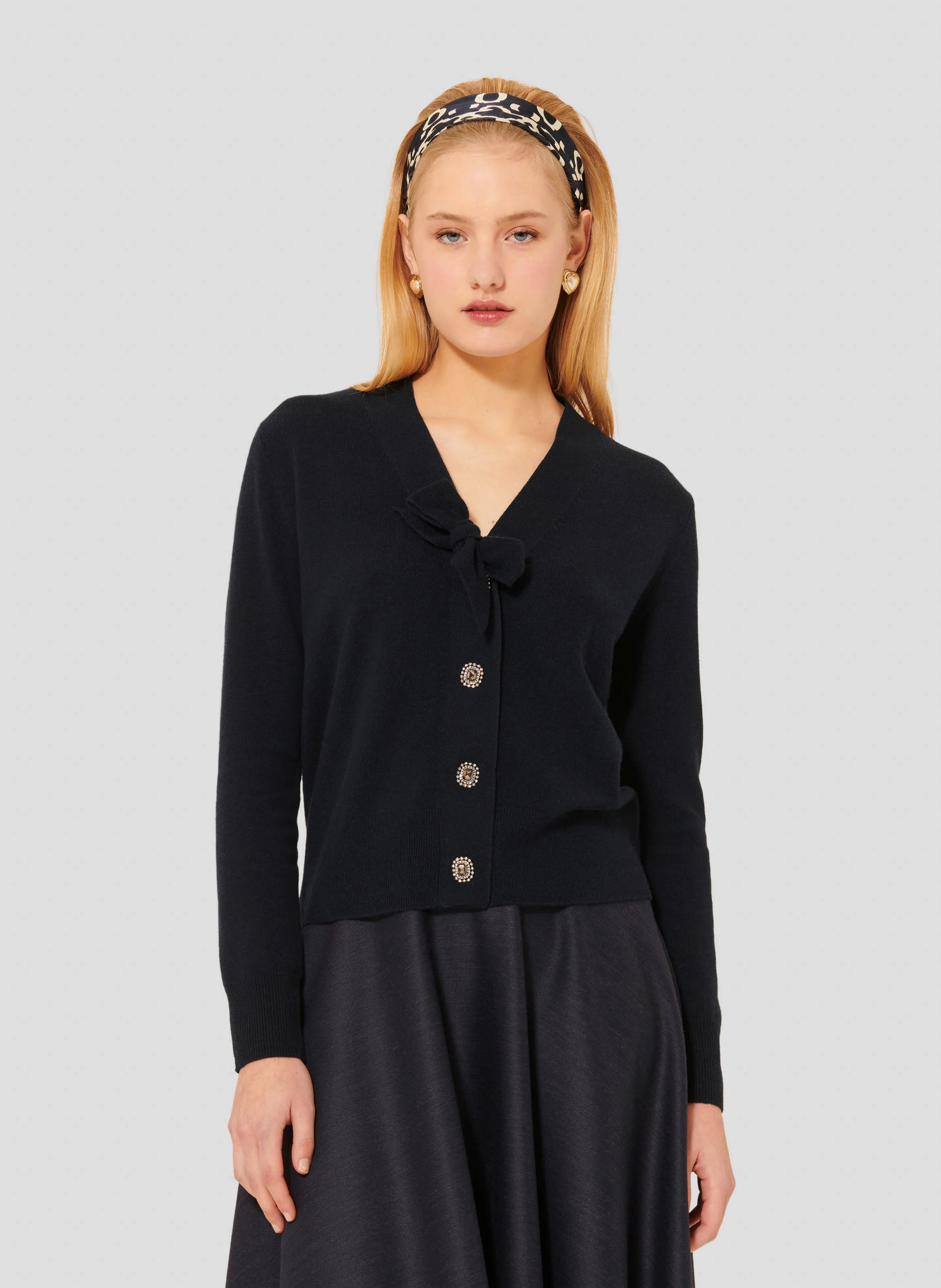 GERMAIN - Gilet droit en laine | Bleu