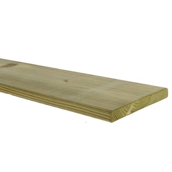 Tuinplank grenenhout geschaafd ca. 1,6 x 14 cm, lengte ca. 360 cm