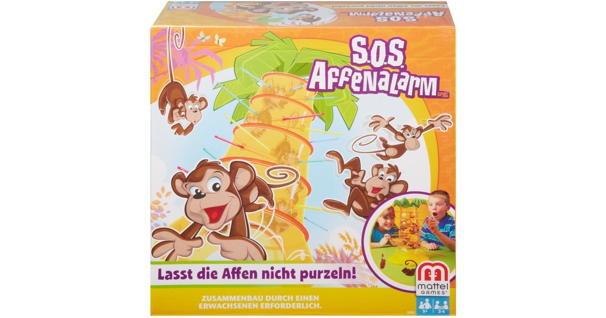 Mattel GamesVallende aapjes Behendigheidsspel  (2 - 4 spelers, Vanaf 5 jaar)