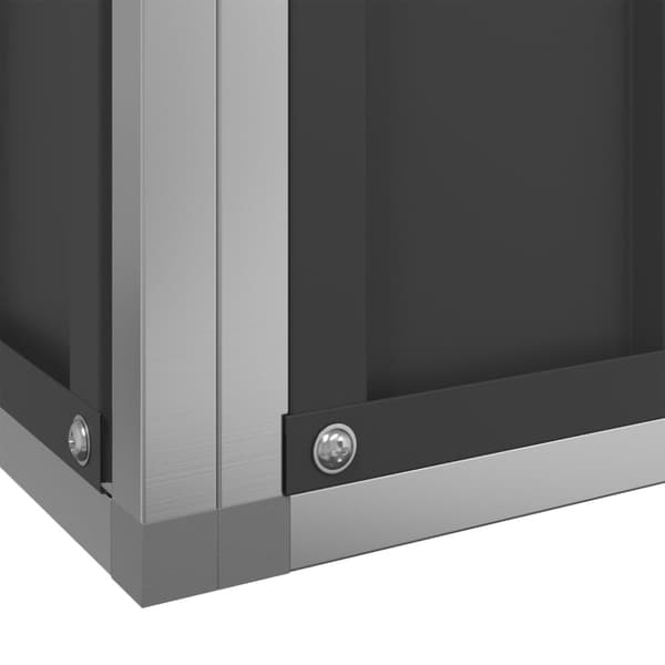 vidaXL Voliere med forlengelse sølv 518x307x212 cm stål
