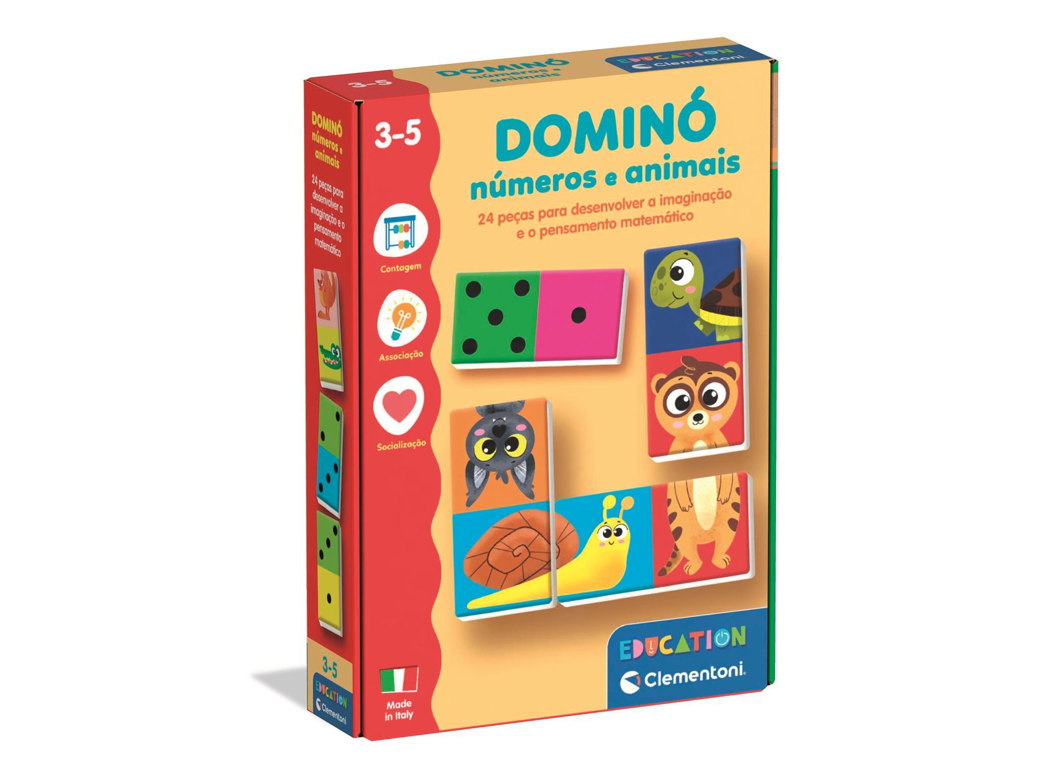 DÓMINO CLEMENTONI NÚMEROS E ANIMAIS