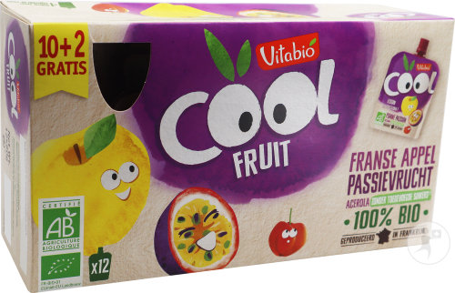 Vitabio Cool Fruits Pomme Passion 12x90g