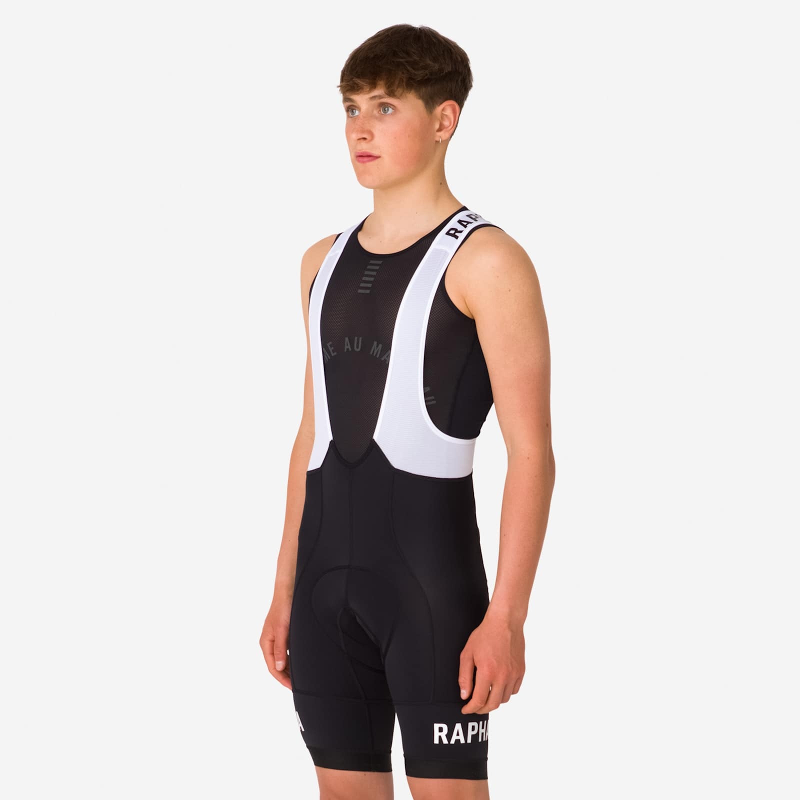 Pro Team Training Bib Shorts Herre Black/White