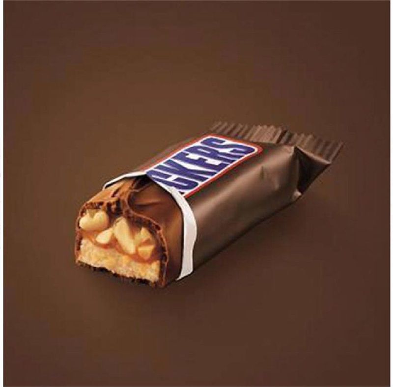 Snickers single chocolade reepstuks in uitdeeldoos
