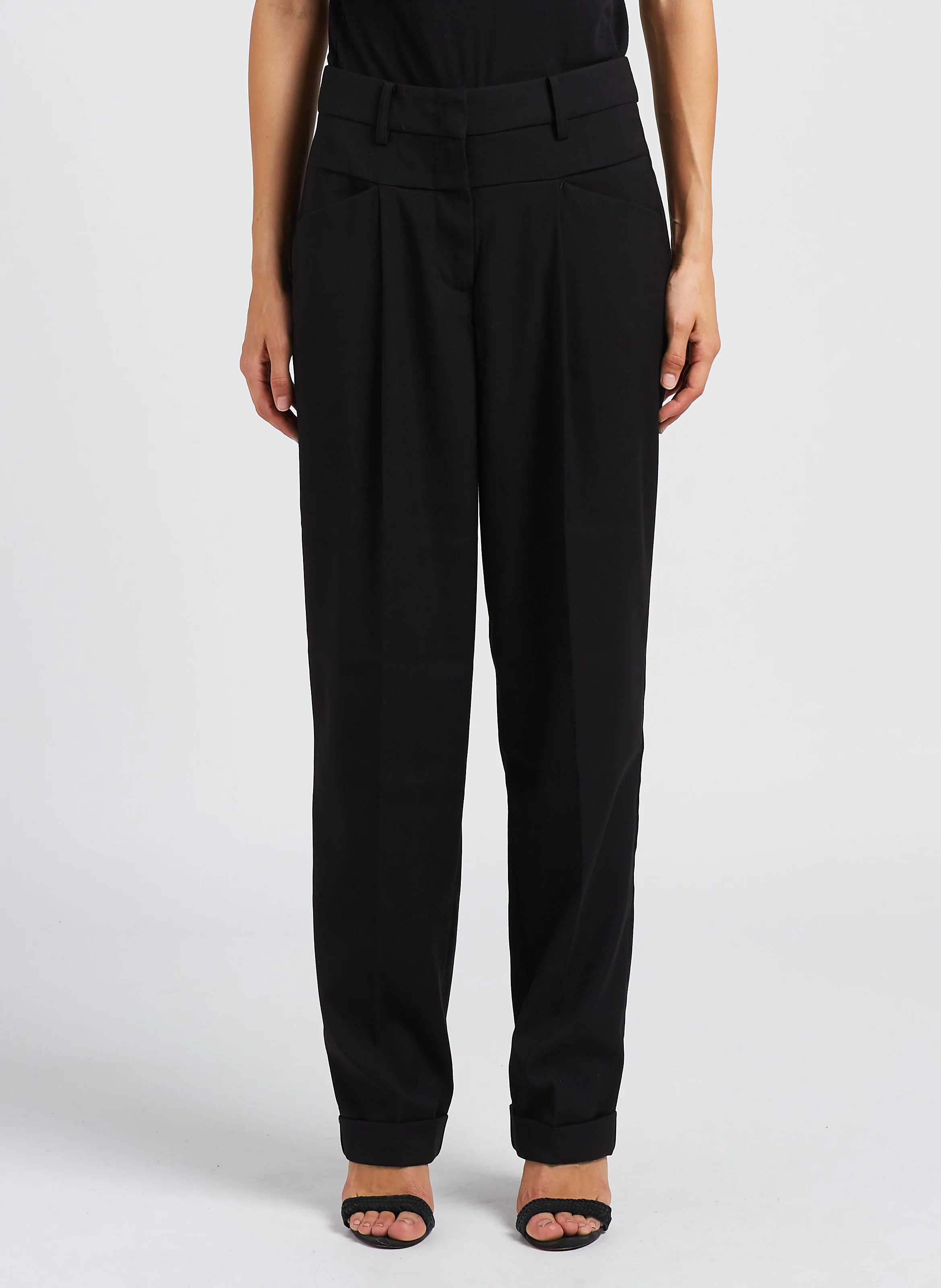 SARINA - Pantalon large| Noir