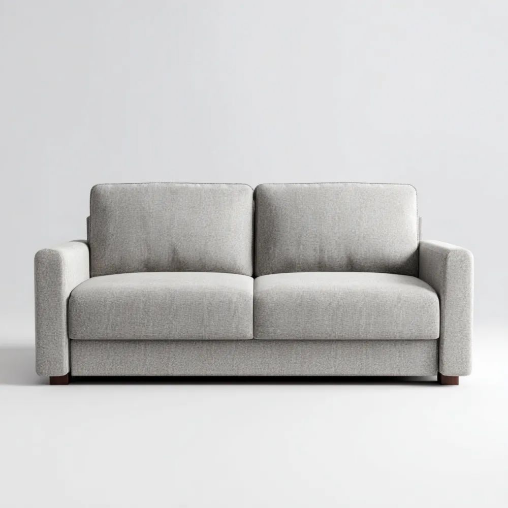 2-Sitzer-Sofa Stoff 150x90x85 cm – Hellgrau – Modernes Design