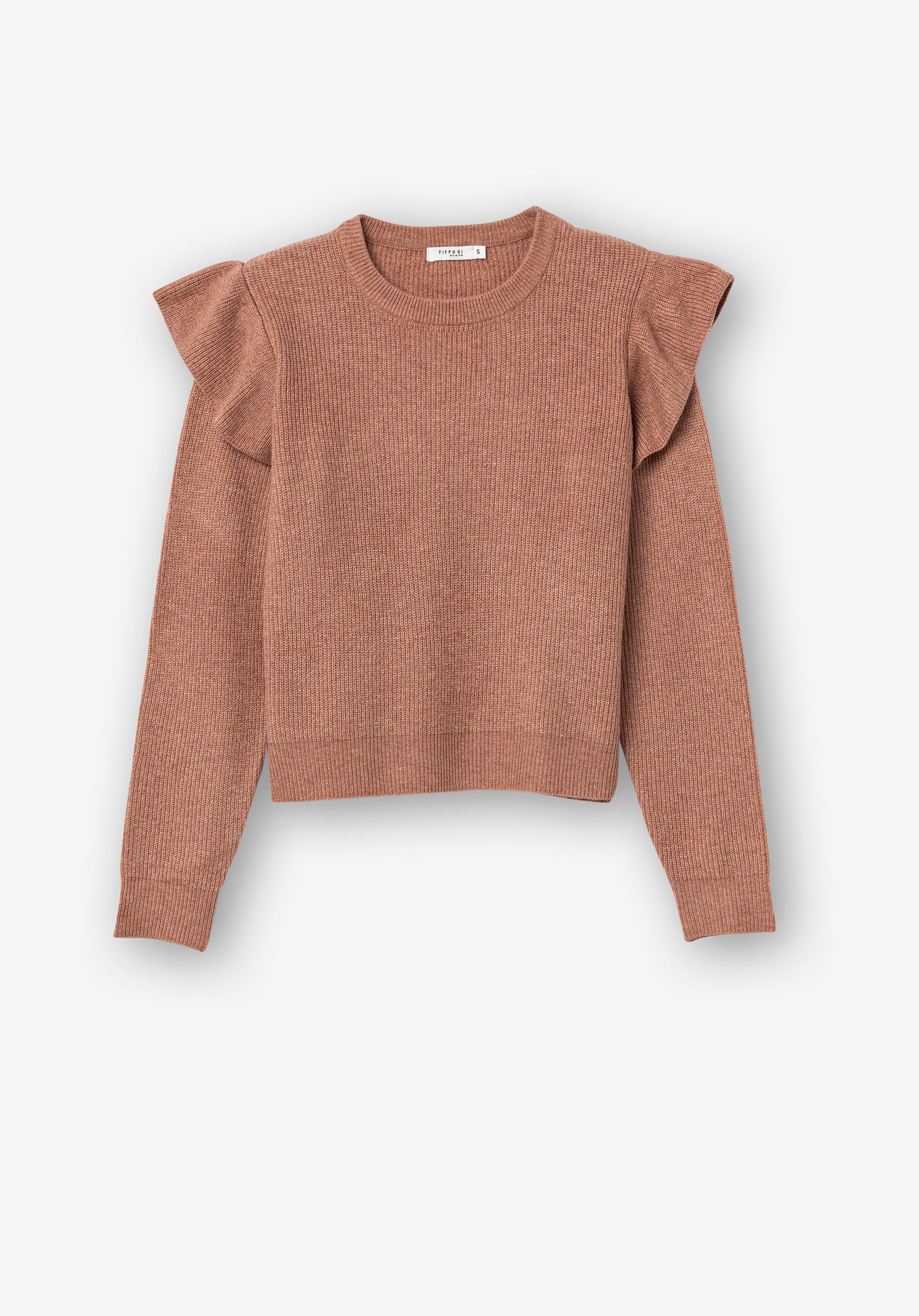 Camisola de Malha com Folhos