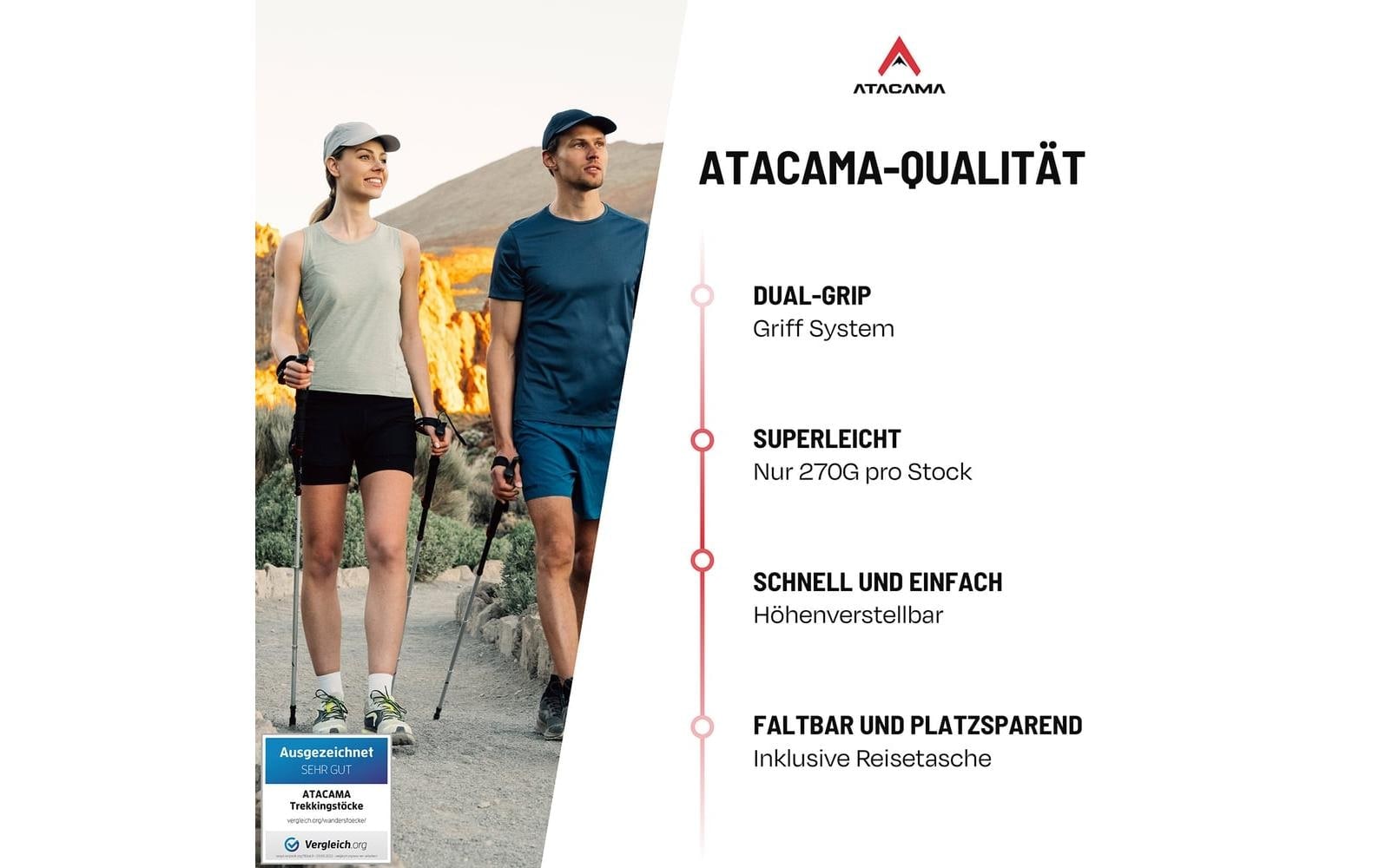 Wanderstöcke »Atacama Flip Lock 110-135 cm«