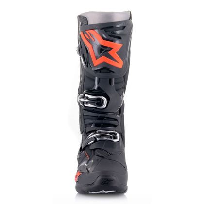 Bottes cross Alpinestars TECH 10 BLACK / RED FLUO 2023 - Noir / Rouge