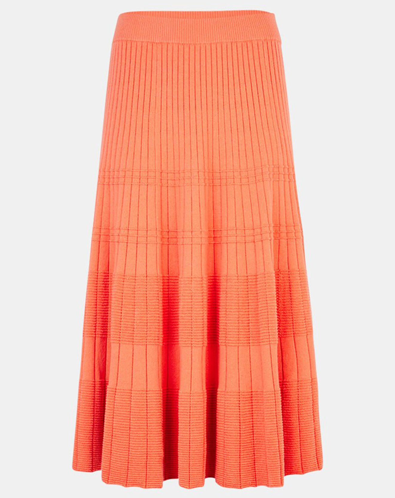 Jodhpur Jupe en Maille côtelée Palice Laine mélangée orange