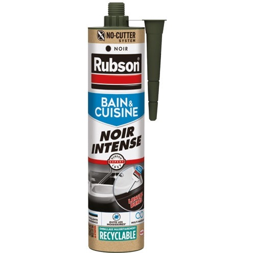 Mastic silicone 280 ml Noir Intense - Bain & Cuisine