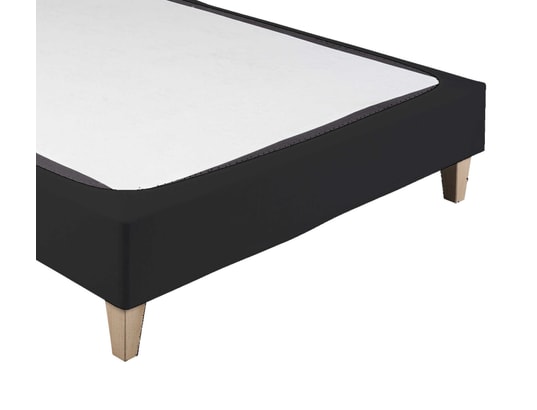 TERRE DE NUIT - Cache sommier coton jersey noir 70 x 190