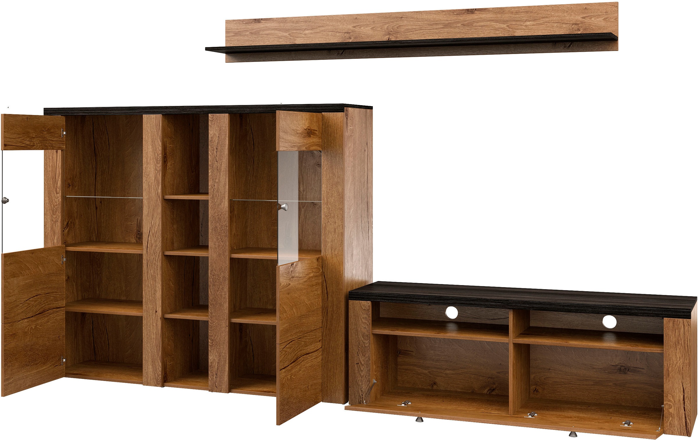 Home affaire Wohnwand »Larona, Wohnwand, Set 3 teilig,« 3 Stk. tlg.