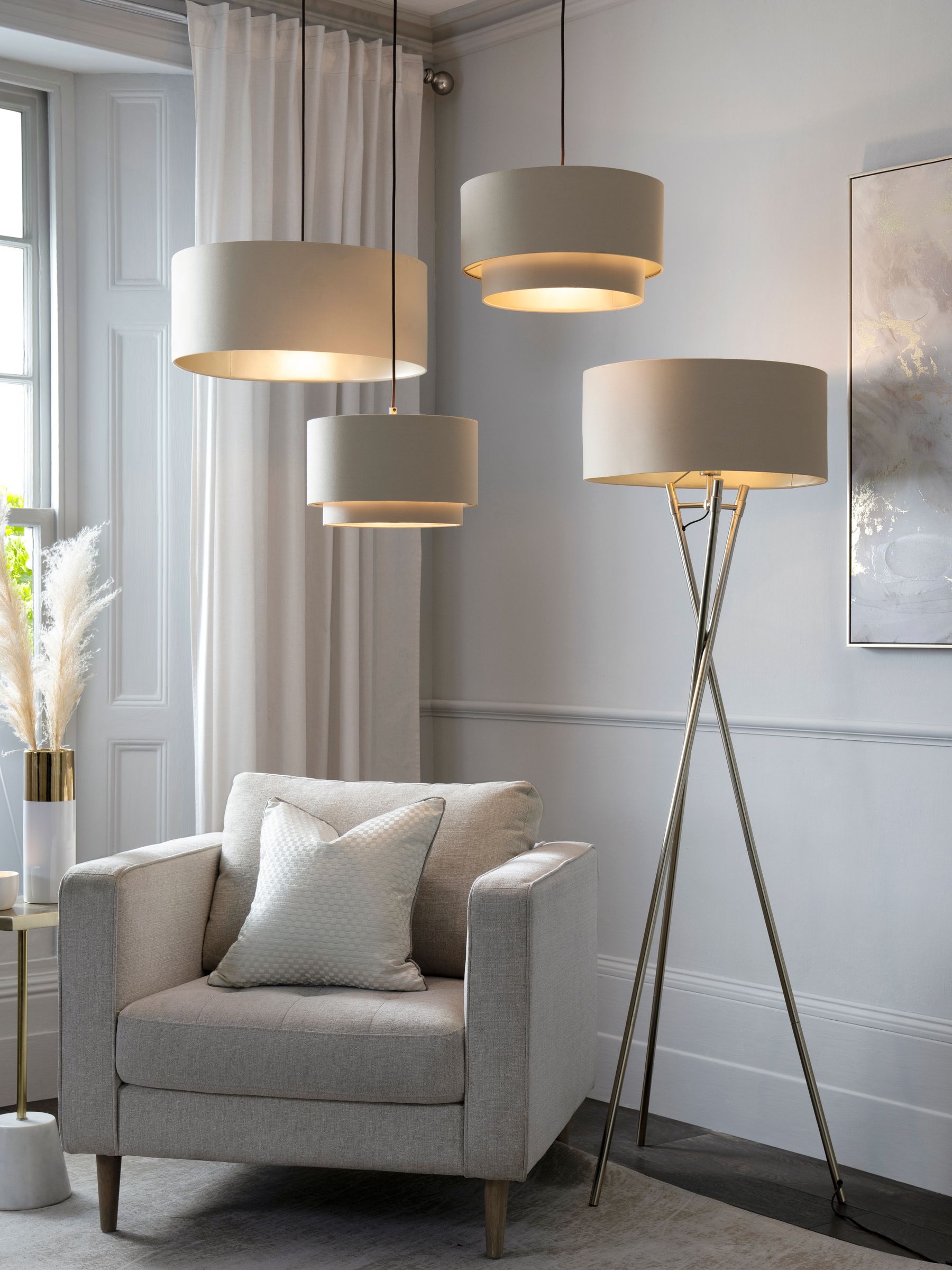 Rico plafondlamp met gemakkelijk te monteren kap