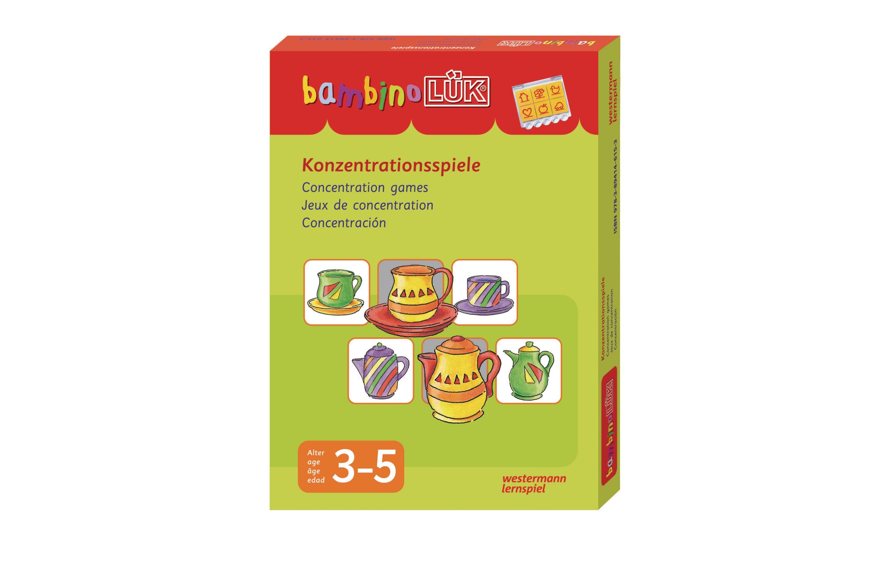 bambinoLÜK Konzentrationsspiele SetLernspiel mit Lösungsgerät