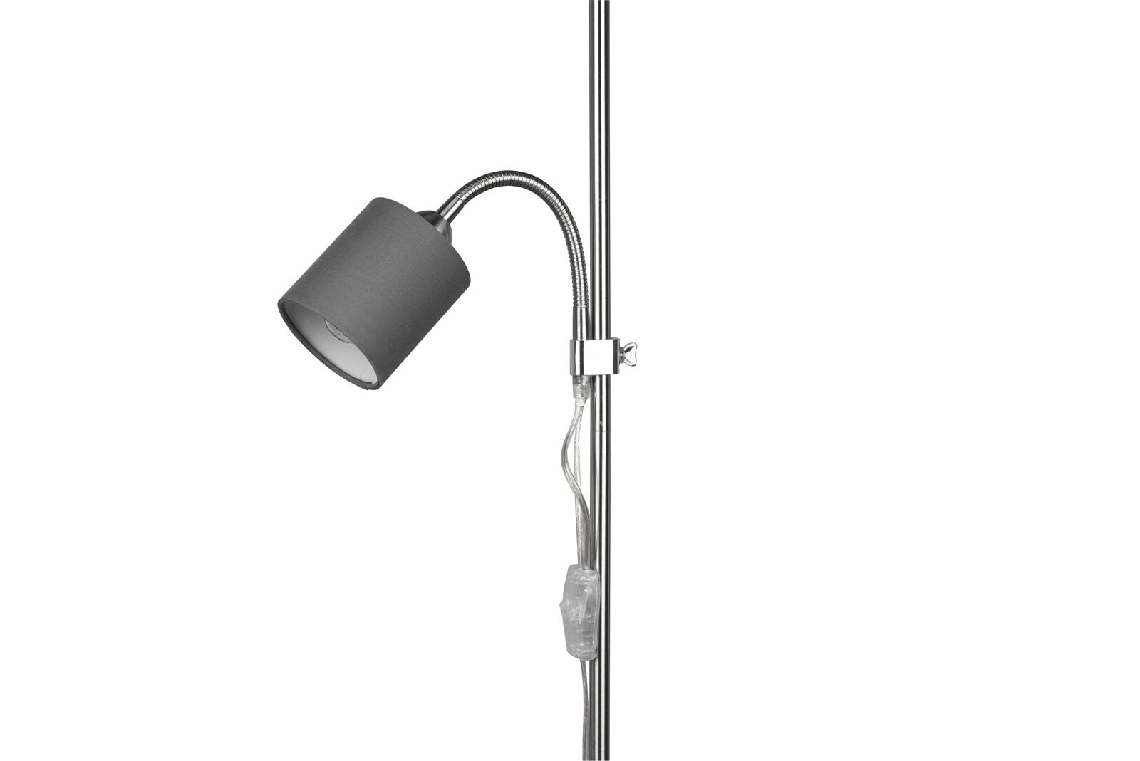 Retrofit Stehlampe OWEN nickelfarbig
