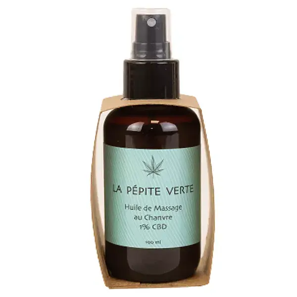 Óleo de Massagem Hidratante Corporal Belle & Bio com Cânhamo Orgânico 1% CBD 100ml