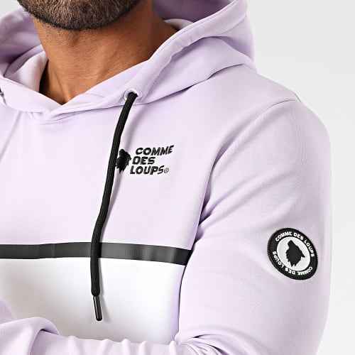 Ensemble De Survetement Candy Violet Blanc