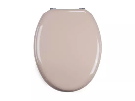 MSV Abattant WC MDF CLEO Beige - Charnières Inox