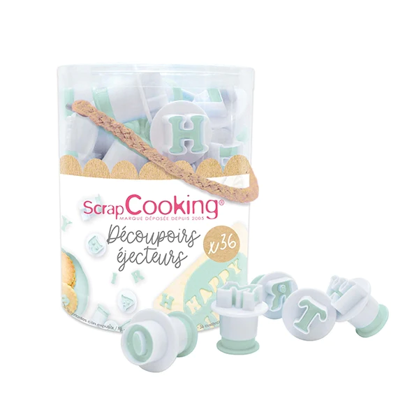 Emporte-pièces lettres et chiffres Scrapcooking